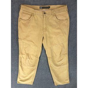 REI Utility Pants 34x34 Canvas Outdoor Hiking Hiker Pockets Organic Cotton Mens